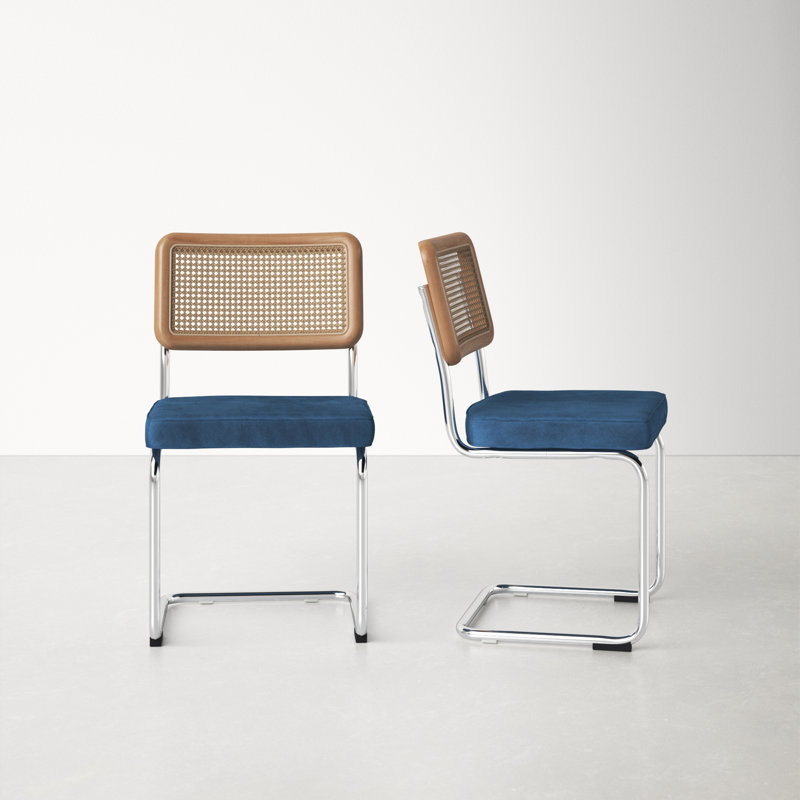 AllModern Gilman Velvet Solid Back Side Chair & Reviews Wayfair